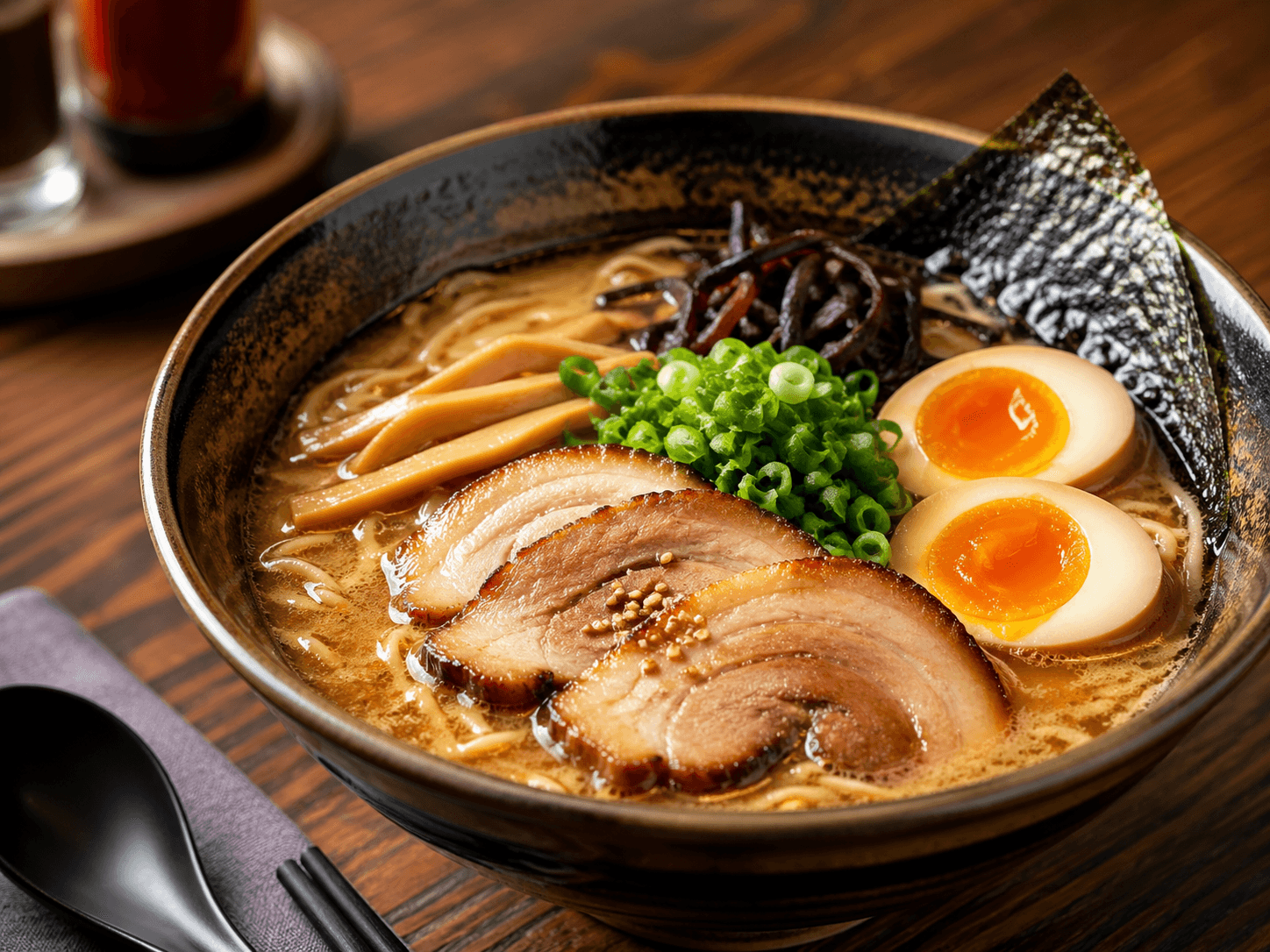Kokoponで投稿される料理写真の一例(塩らーめん)
